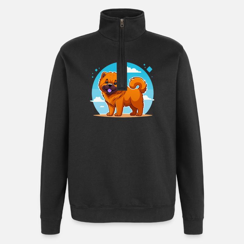 Chow-Chow (comic) - Quarter-Zip Sweatshirt - black
