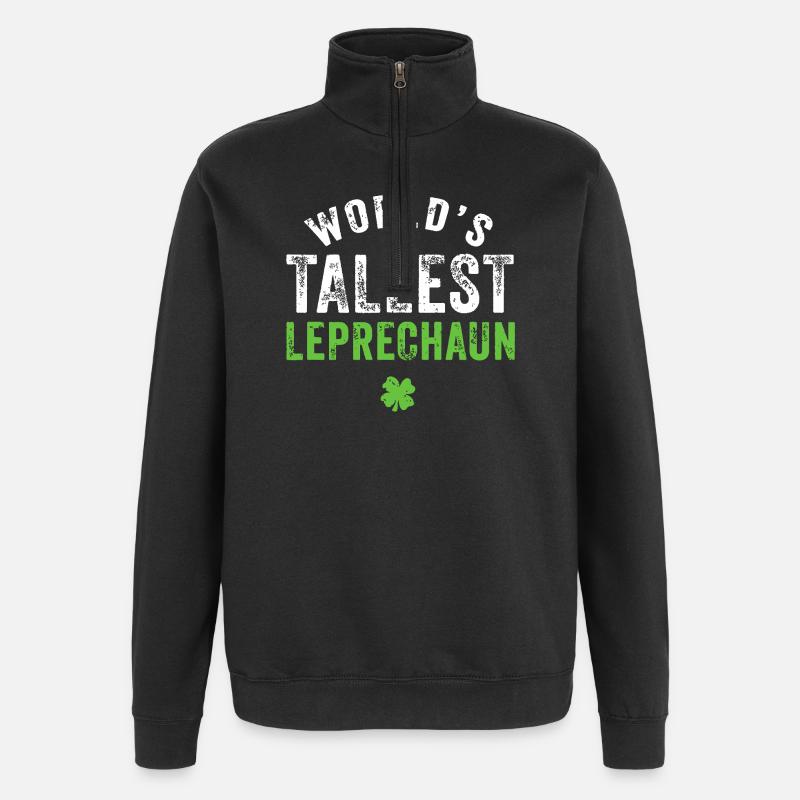 World's Tallest Leprechaun - Quarter-Zip Sweatshirt - black