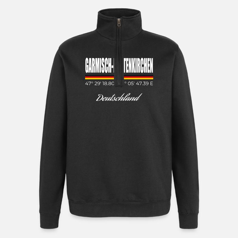 Garmisch-Partenkirchen - Quarter-Zip Sweatshirt - black