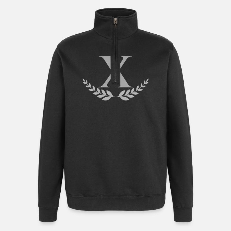 x - Quarter-Zip Sweatshirt - black