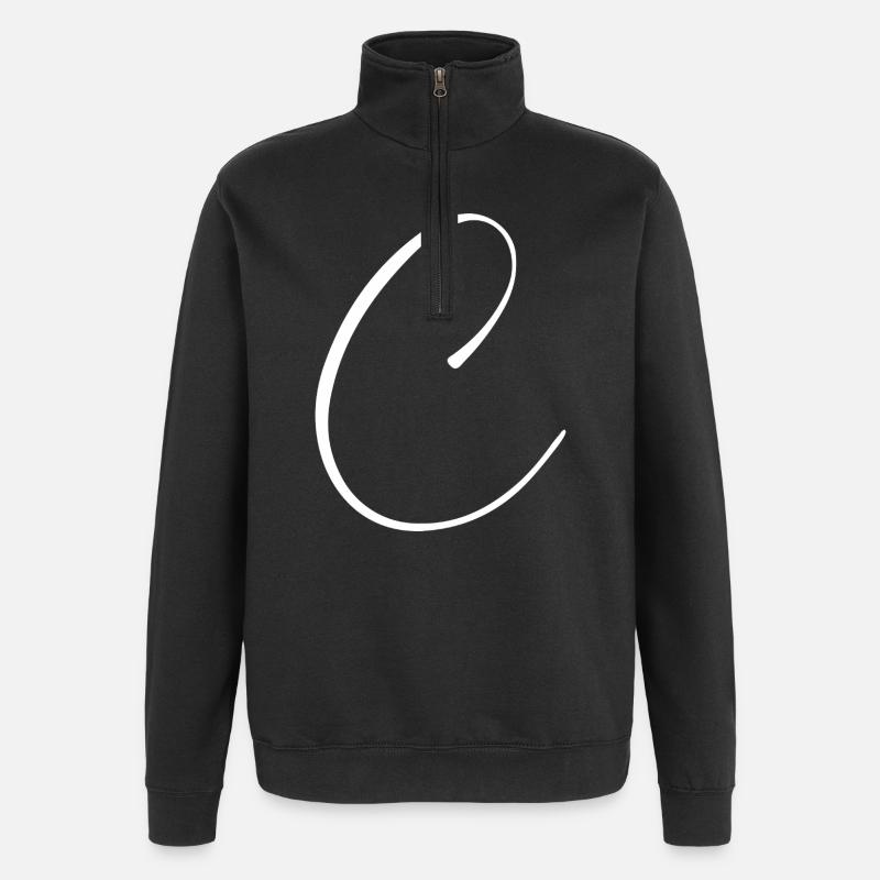 c - Quarter-Zip Sweatshirt - black