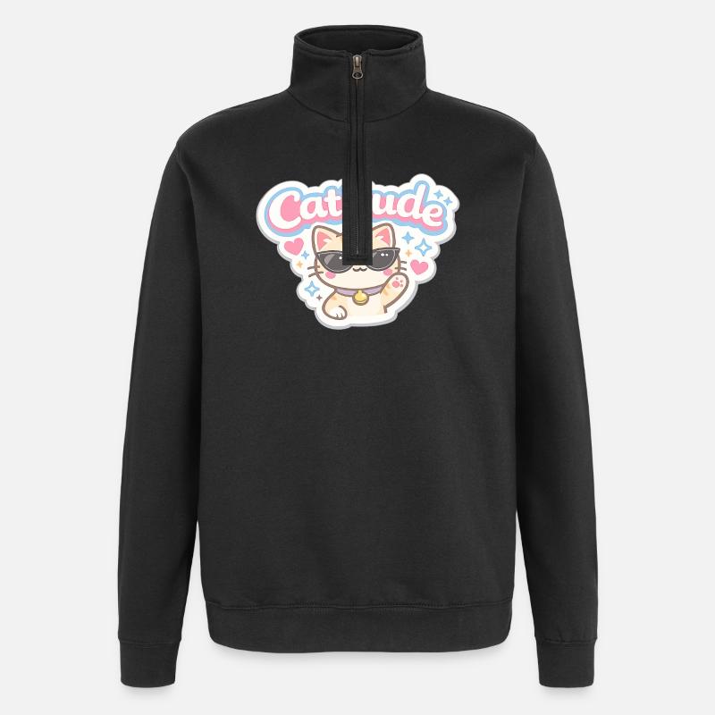Lunettes de soleil Catitude Cat - Sweat à zip 1/4 - noir