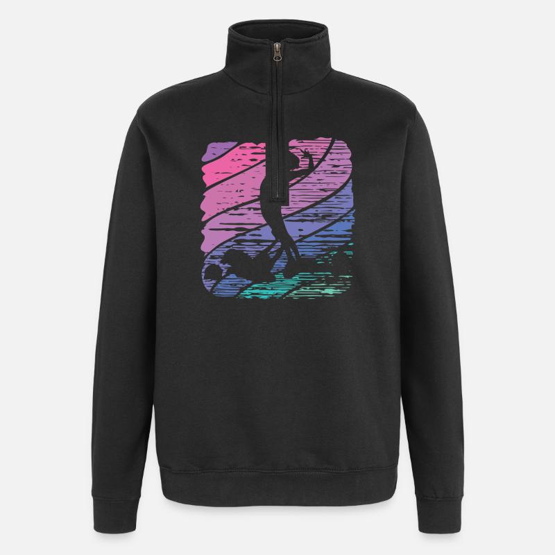 Artistic Swim Team Synchronschwimmen - Quarter-Zip-Sweatshirt - Schwarz