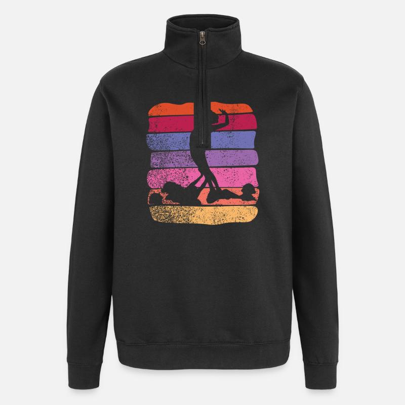 Artistic Swim Team Synchronized Swimming - Quarter-Zip Sweatshirt - black