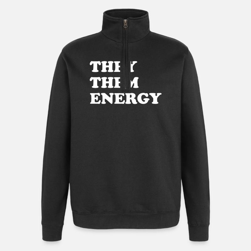 Ils les Énergies - Sweat à zip 1/4 - noir