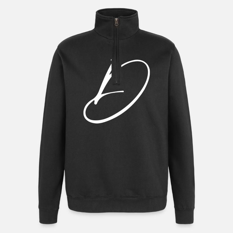 D - Quarter-Zip Sweatshirt - black