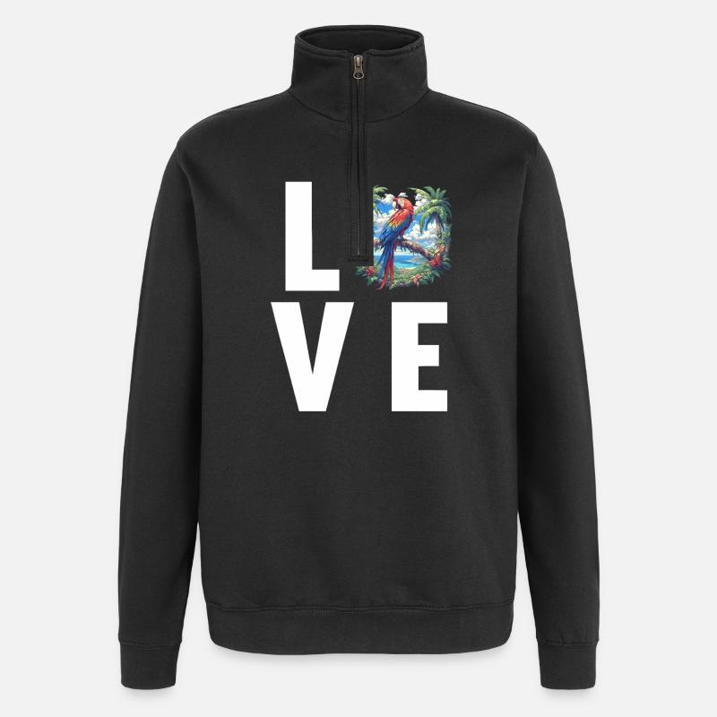 L’ère de l’ara - Sweat à zip 1/4 - noir