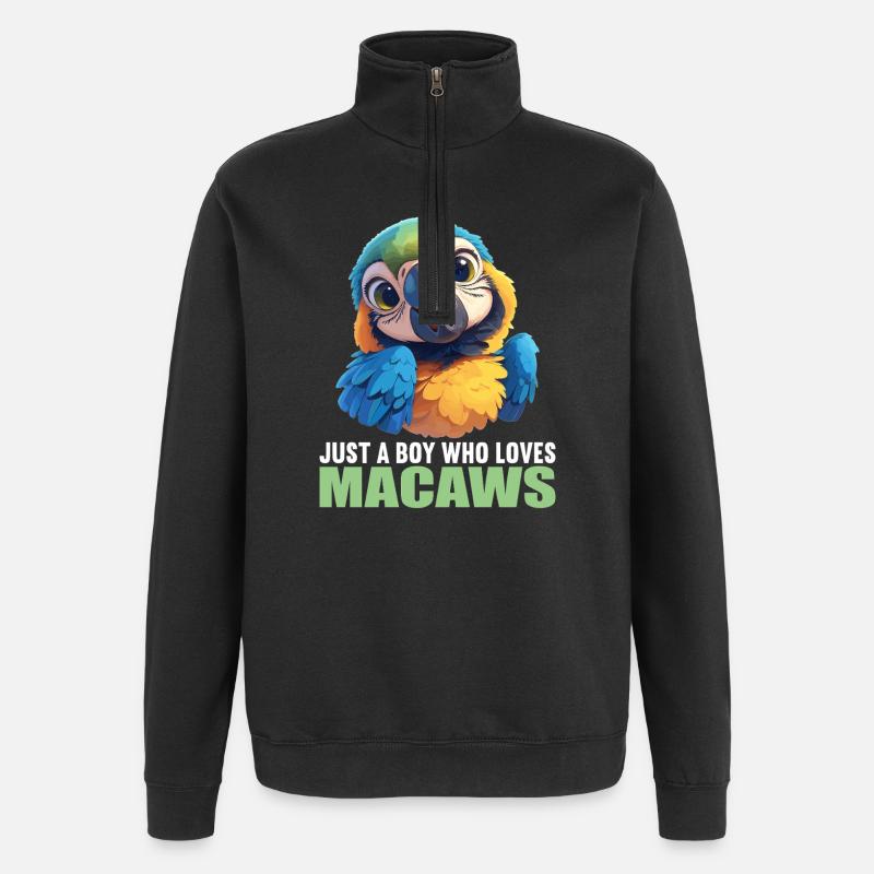 Macaw's Era - Quarter-Zip Sweatshirt - black