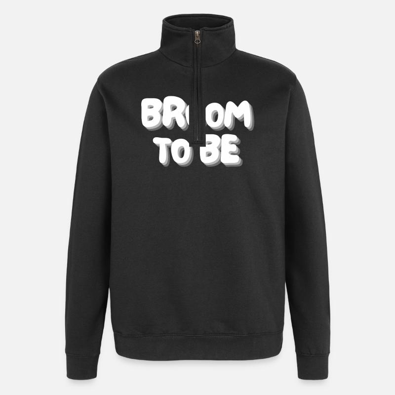 broom to be - Quarter-Zip Sweatshirt - black