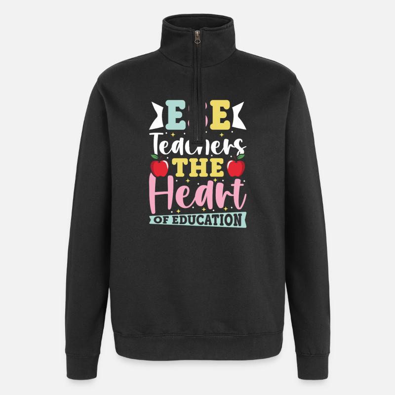 Cadeaux pour les enseignants ESE - Sweat à zip 1/4 - noir