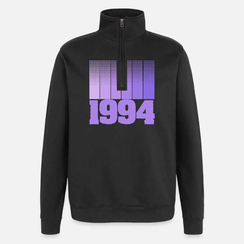 Né en 1994 - Sweat à zip 1/4 - noir