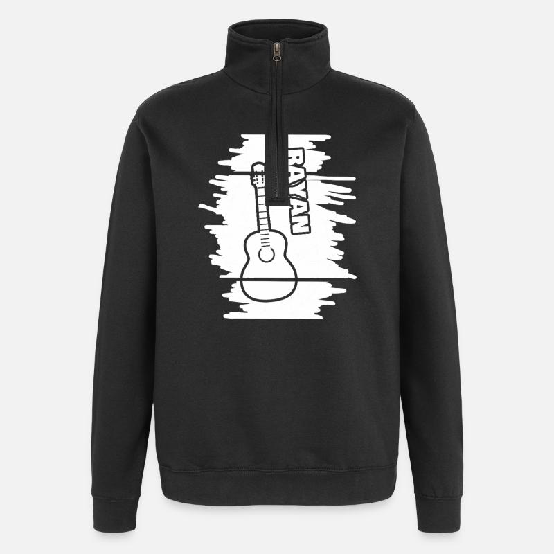 Gitarrenspielen Rayan - Quarter-Zip-Sweatshirt - Schwarz