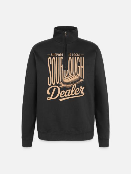 Sourdough Dealer Local Support - Quarter-Zip Sweatshirt - black