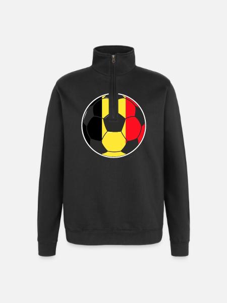 Football - Team Belgium - Quarter-Zip Sweatshirt - black