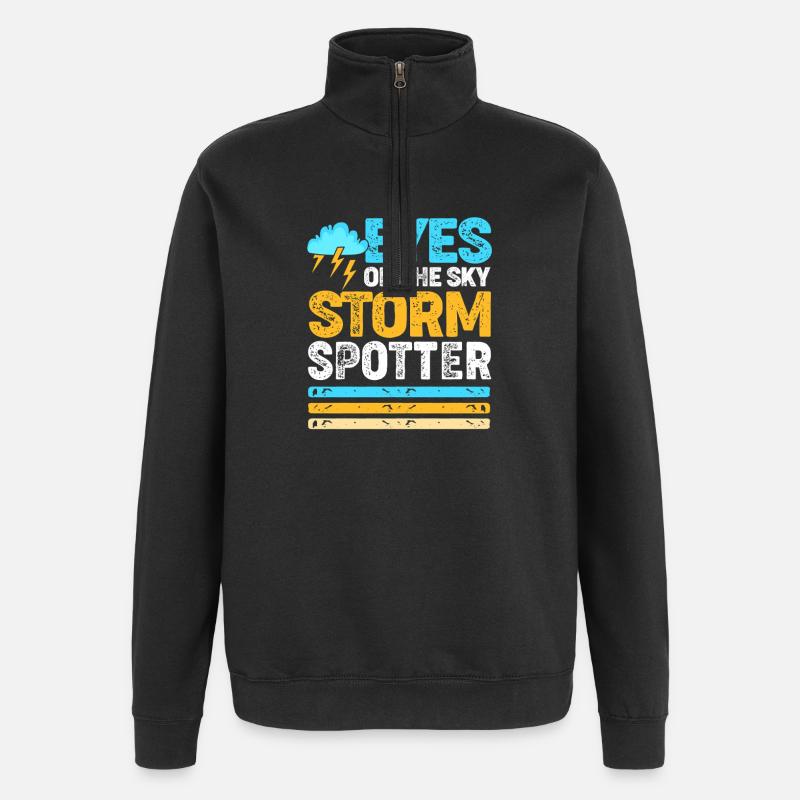 Meteorology Meteorologist Weather - Quarter-Zip Sweatshirt - black