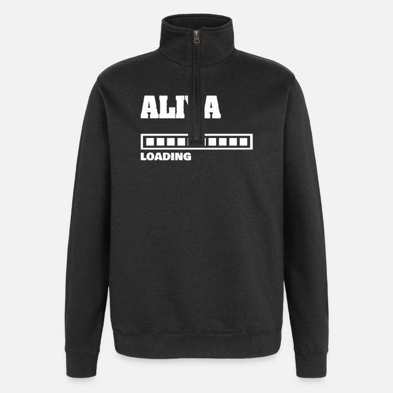 Aliya de naissance - Sweat à zip 1/4 - noir