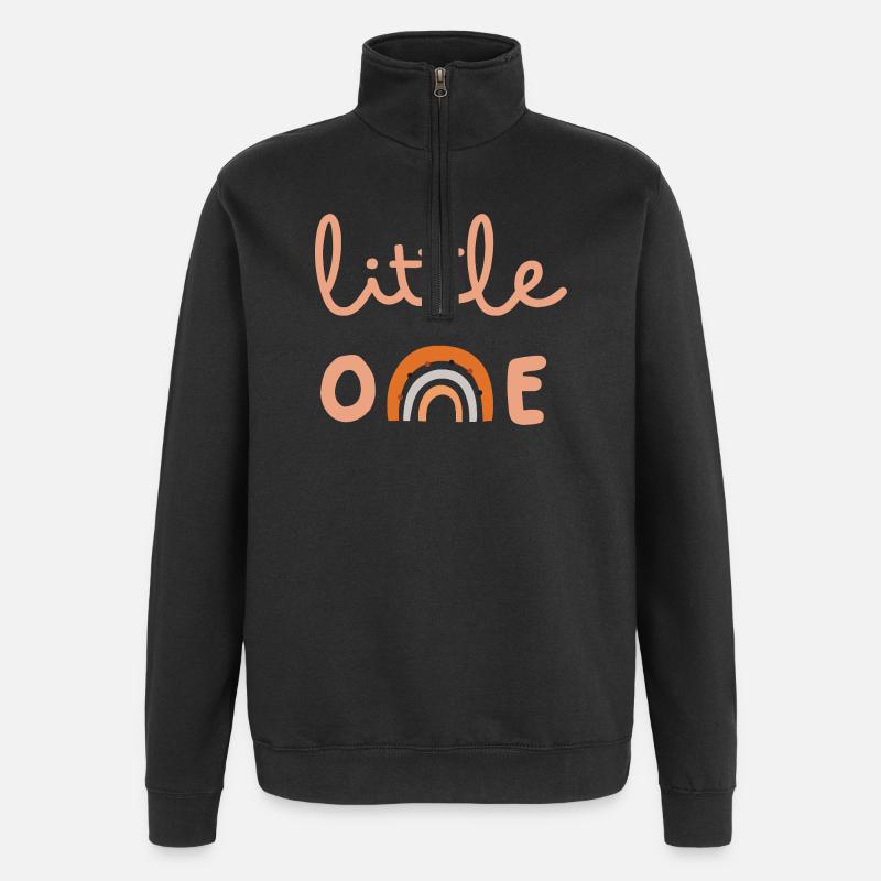 Petit petit - Sweat à zip 1/4 - noir