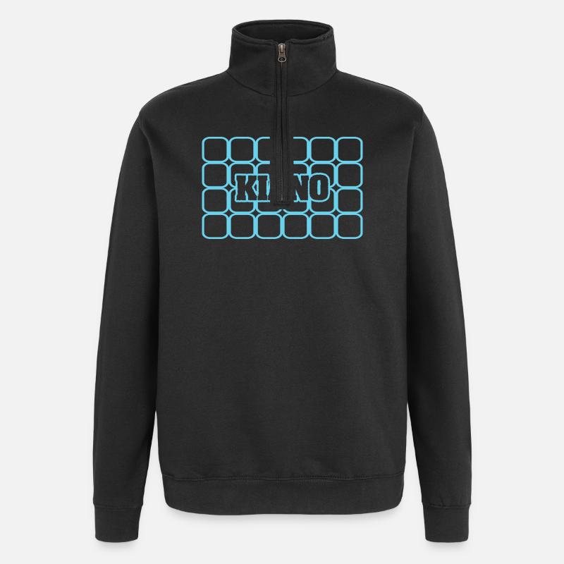 Geschenk für Kiano - Quarter-Zip-Sweatshirt - Schwarz