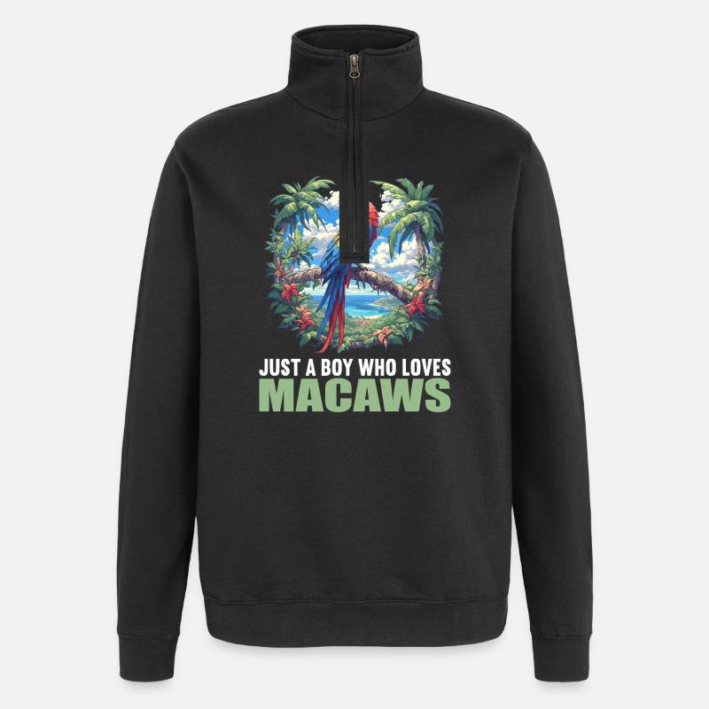 Aras Ara - Quarter-Zip-Sweatshirt - Schwarz