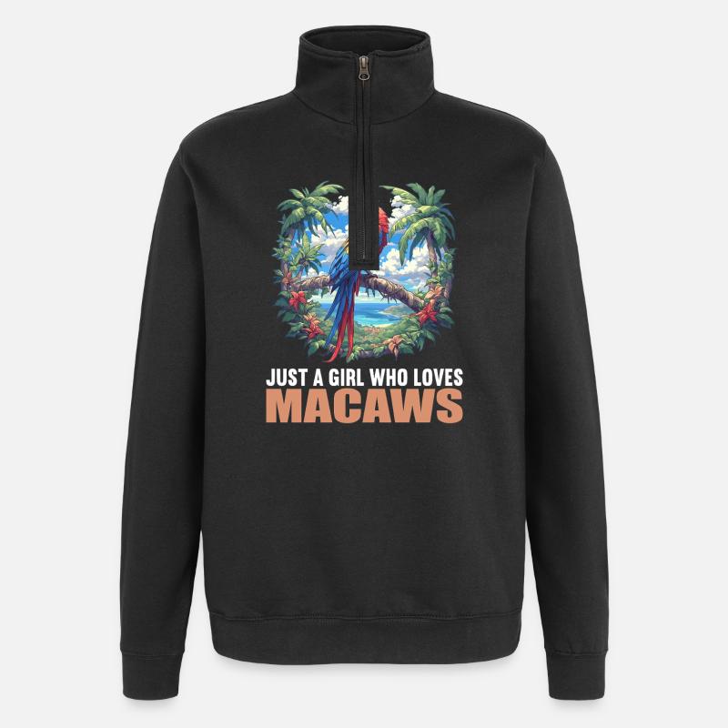 Macaw's Era - Quarter-Zip Sweatshirt - black