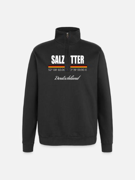 Salzgitter - Quarter-Zip-Sweatshirt - Schwarz