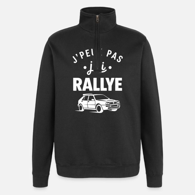 rallye - Sweat à zip 1/4 - noir