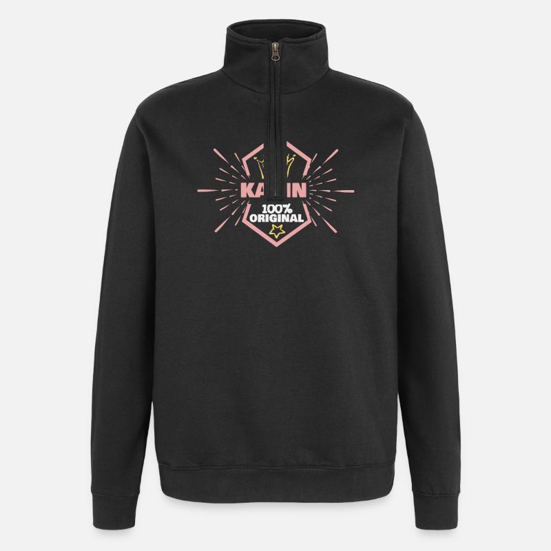Original Karin - Quarter-Zip-Sweatshirt - Schwarz
