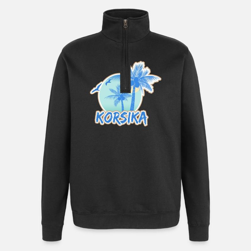 Strand Korsika - Quarter-Zip-Sweatshirt - Schwarz
