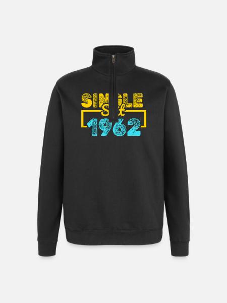 seit 1962 - Quarter-Zip-Sweatshirt - Schwarz