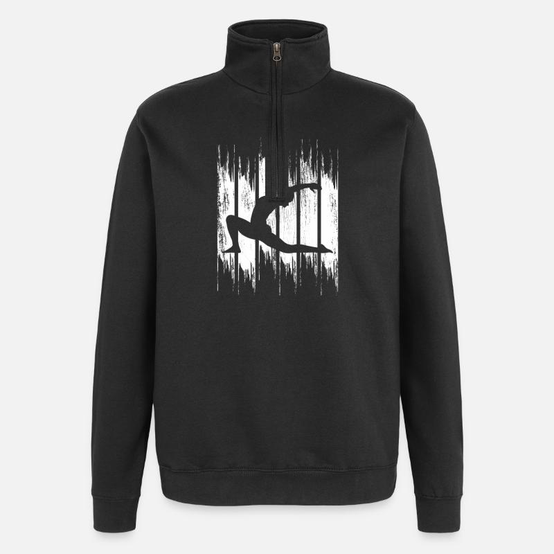 Yogini - Sweat à zip 1/4 - noir