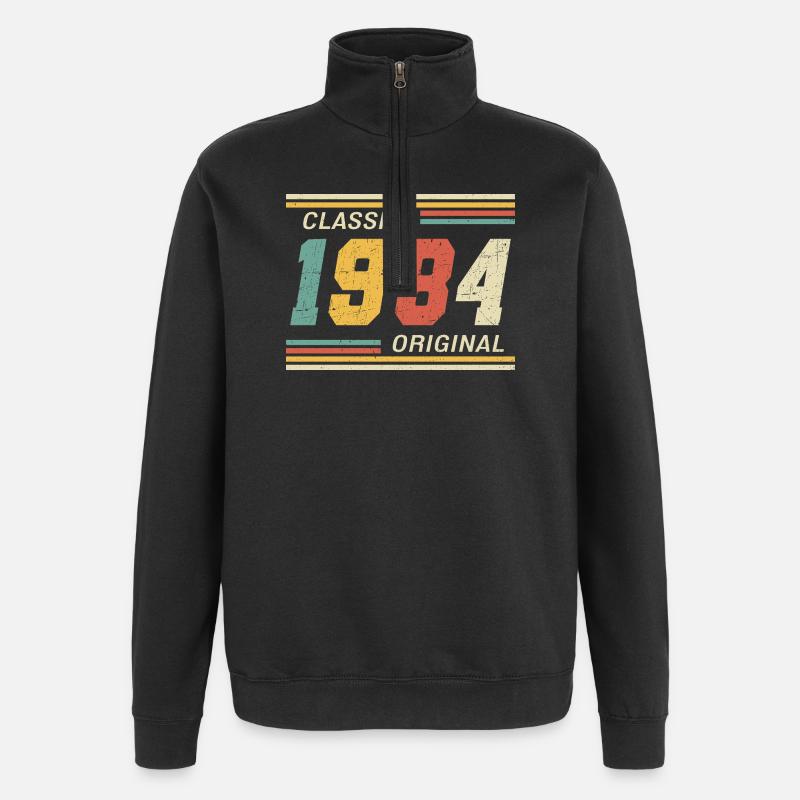 Classique 1984 original 1984 - Sweat à zip 1/4 - noir