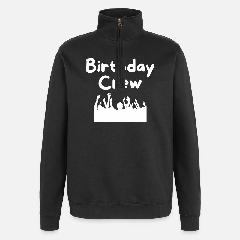 Équipe d’anniversaire - Sweat à zip 1/4 - noir