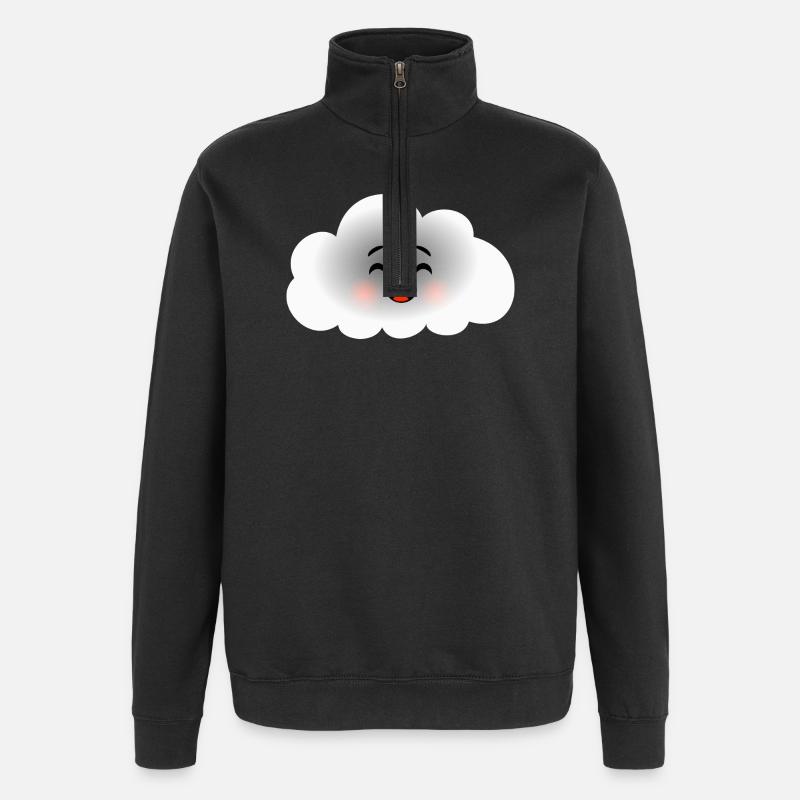 Happy Cloud - Sweat à zip 1/4 - noir