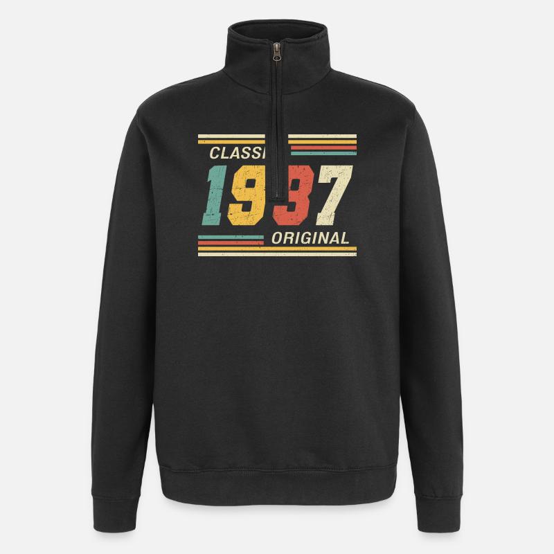 Classique 1987 original 1987 - Sweat à zip 1/4 - noir