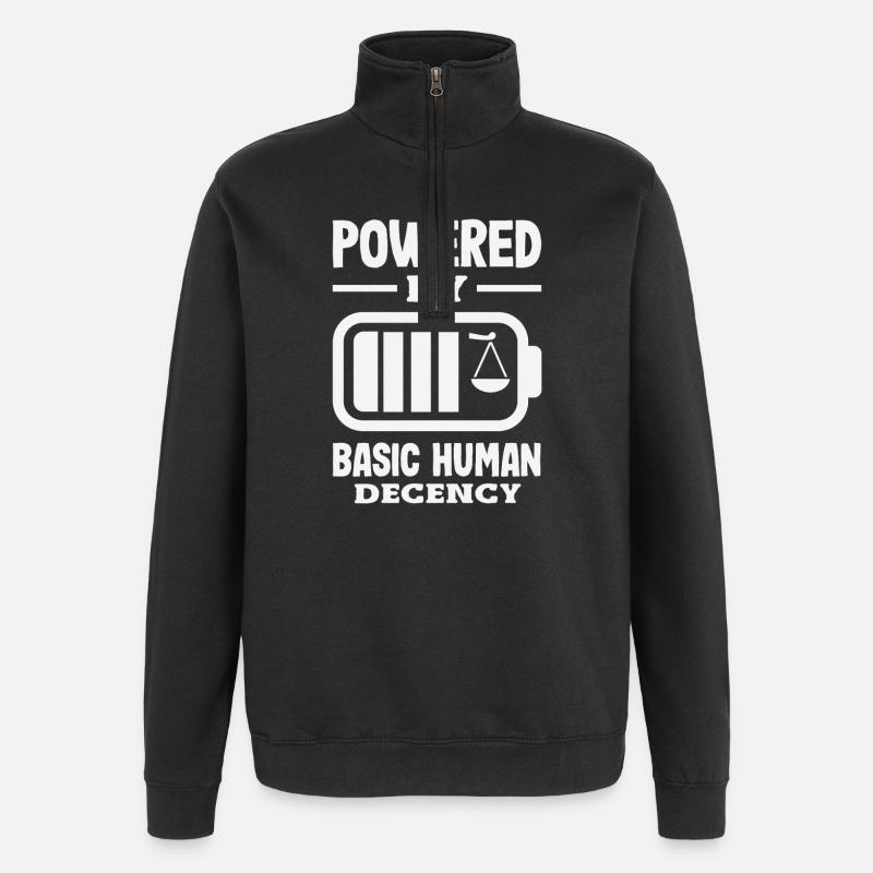 radicalized by fundamental - Quarter-Zip Sweatshirt - black