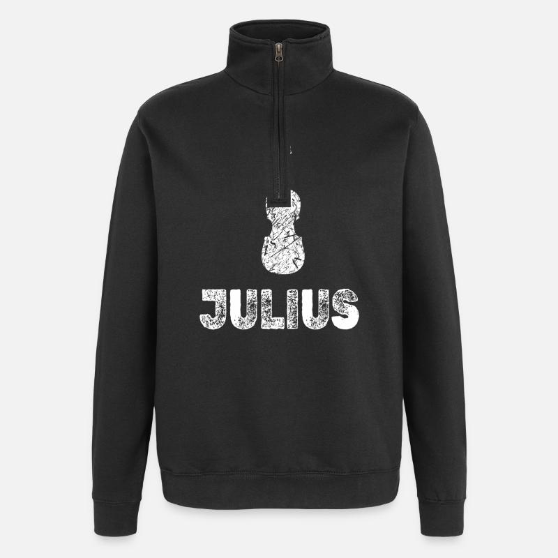 Conception - Sweat à zip 1/4 - noir