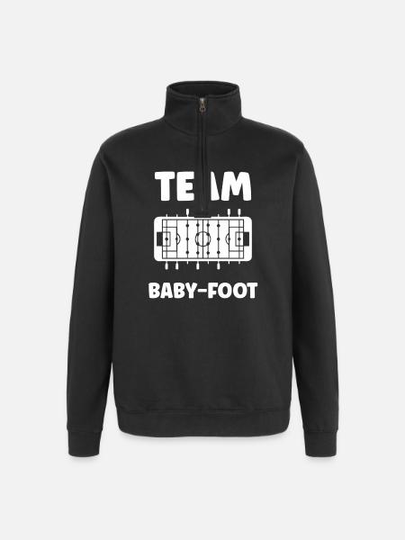 Table football: - Quarter-Zip Sweatshirt - black