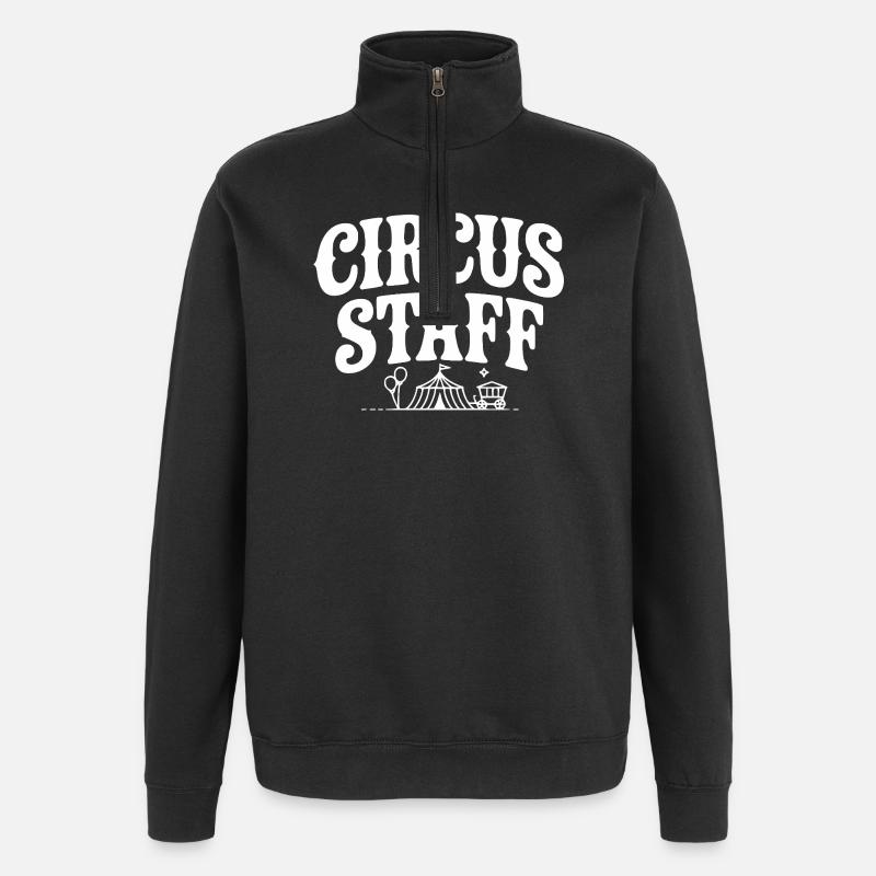 Personnel du cirque - Sweat à zip 1/4 - noir