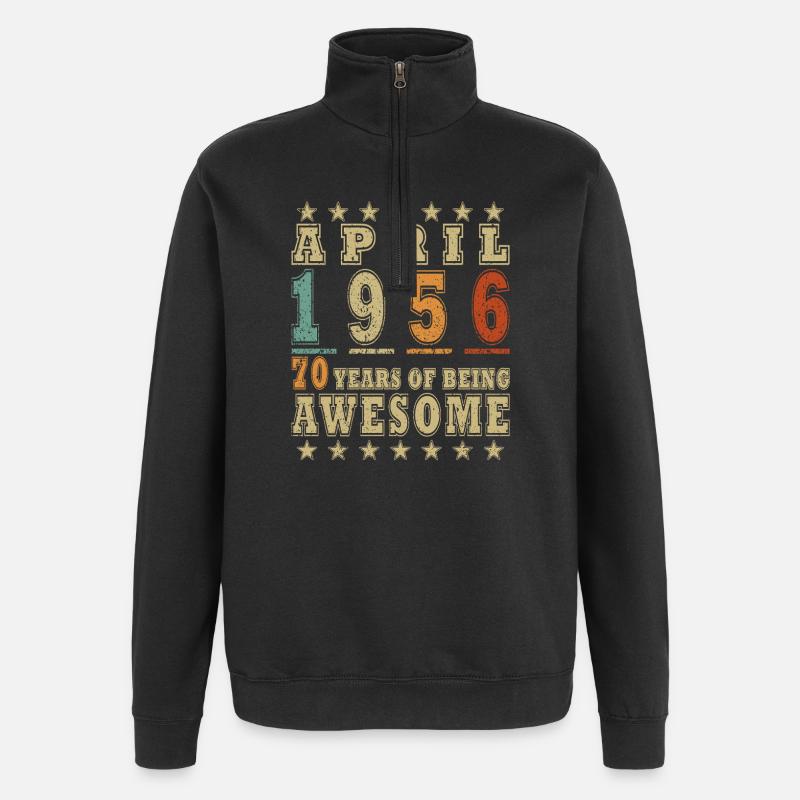 Avril 1956 – 70 ans d’Awesome - Sweat à zip 1/4 - noir