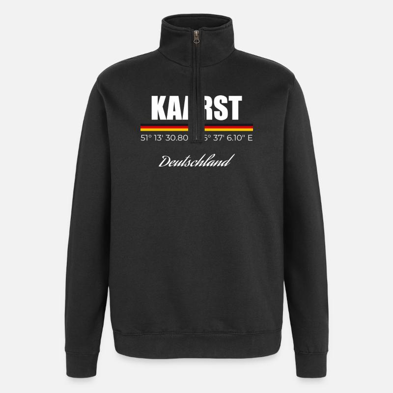 Kaarst - Quarter-Zip-Sweatshirt - Schwarz