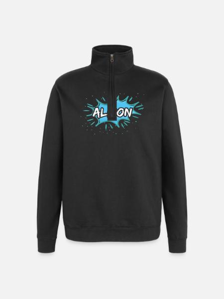 Gift for Alison - Quarter-Zip Sweatshirt - black