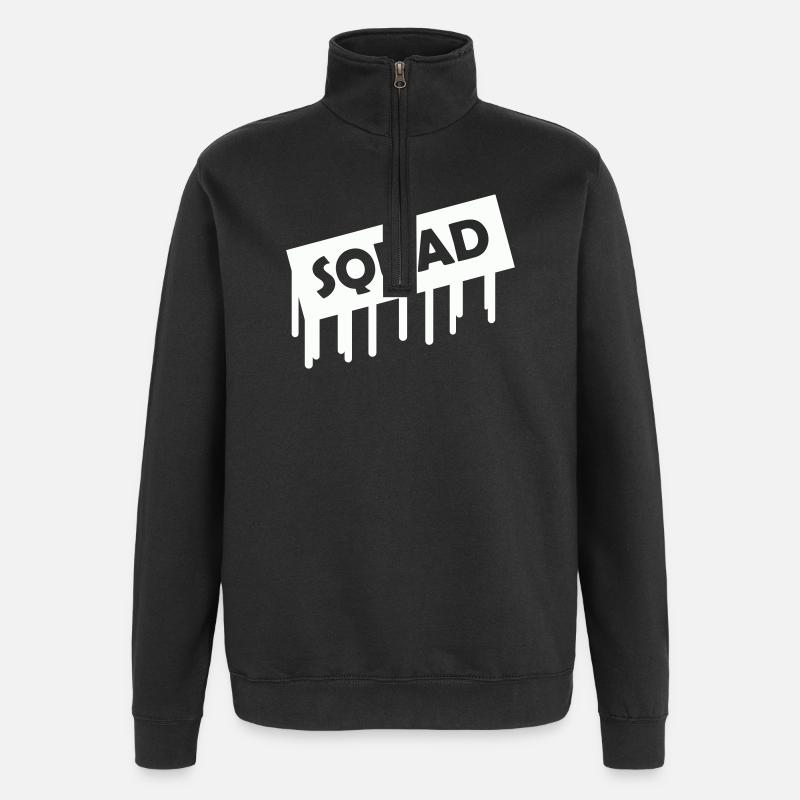 Squad - Quarter-Zip Sweatshirt - black