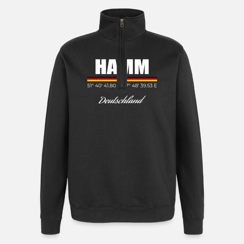 Hamm - Quarter-Zip-Sweatshirt - Schwarz