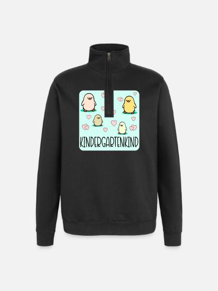 Kindergartenkind Küken Kleinkinder - Quarter-Zip-Sweatshirt - Schwarz