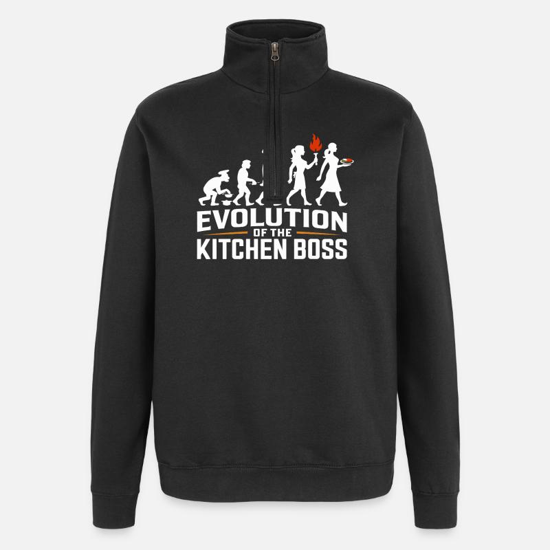 Chef Evolution - Quarter-Zip Sweatshirt - black