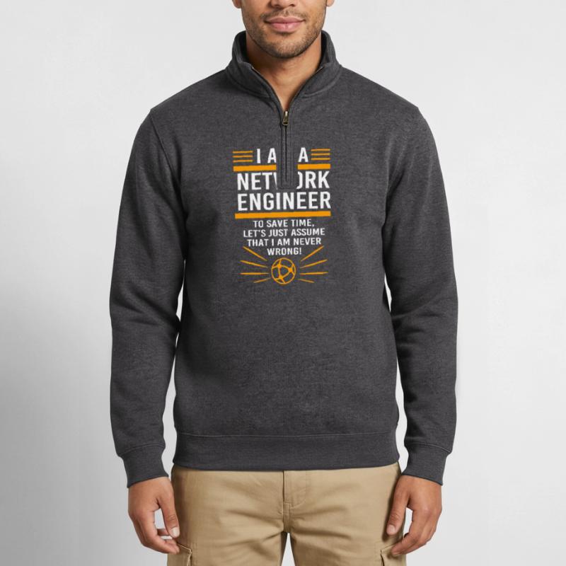 Network Computer Scientist Programmer Admin Quarter-Zip Sweatshirt