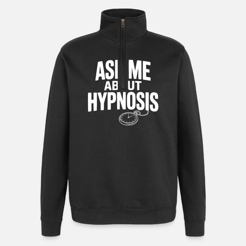 Demandez-moi ce qu’est l’hypnose - Sweat à zip 1/4 - noir