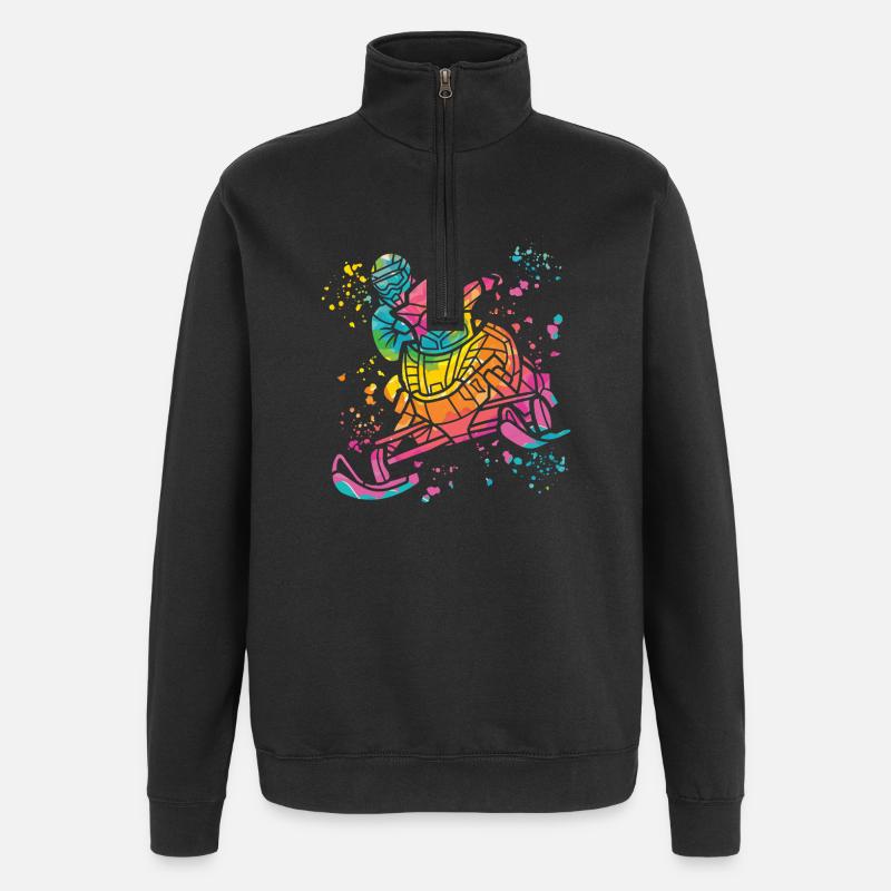 Snowmobile, Snowmobile, Snowmobile - Quarter-Zip Sweatshirt - black