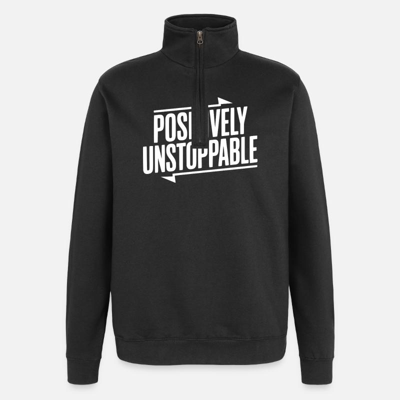 Absolut unaufhaltsam - Quarter-Zip-Sweatshirt - Schwarz