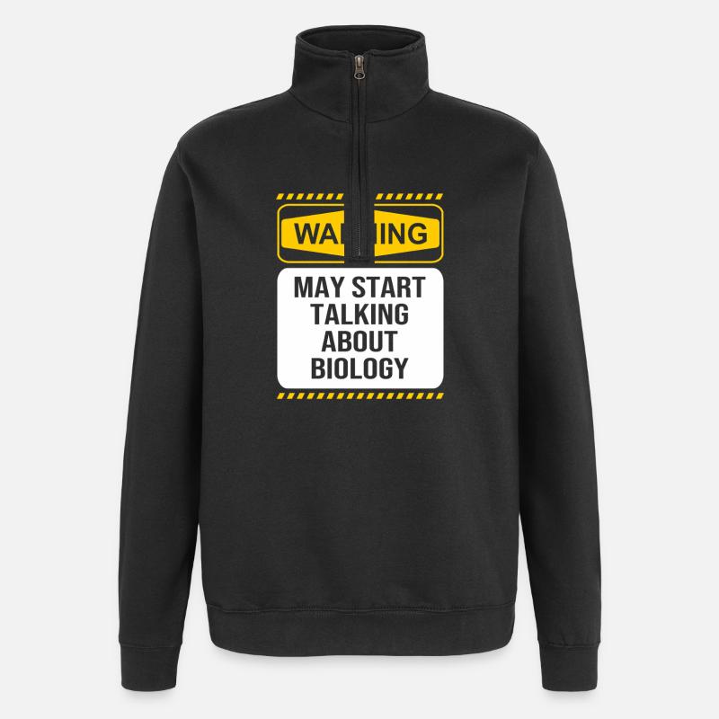 Structural formula molecule - Quarter-Zip Sweatshirt - black